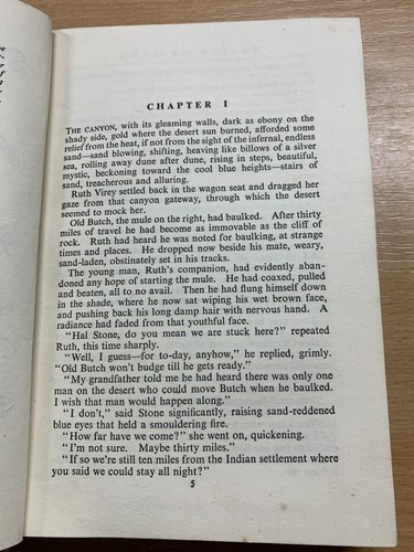 1943 1ST EDITION ZANE GREY "STAIRS OF SAND" FICTION HARDBACK BOOK (P3) - Picture 6 of 13