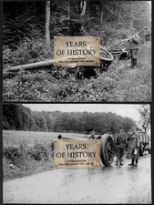 2x Foto kein Zeitgen&ouml;ssisches Original Gesch&uuml;tz Flak Frankreich Belgien