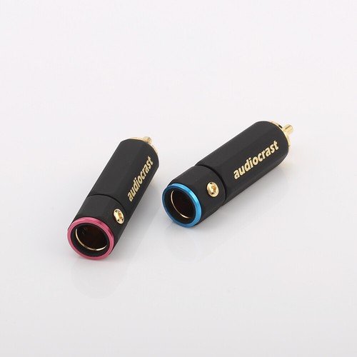 4pcs Gold Plated Locking Jack Hi-Fi Signal Audio RCA Cable Male Connector Plug - Picture 8 of 8