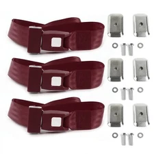  1975 - 1978 Standard 2pt BURG Lap Bench Blt Kit w/BKTS 3 Belts