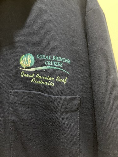 Polo Emu Sportswear Coral Princess Cruises Grande Barriera Corallina Australia Taglia 20 - Foto 5 di 6
