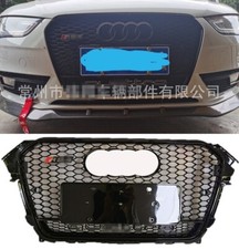 RS4 Stil Kühlergrill Wabengrill Front Grill Full Schwarz Für 13-16 Audi A4L B8