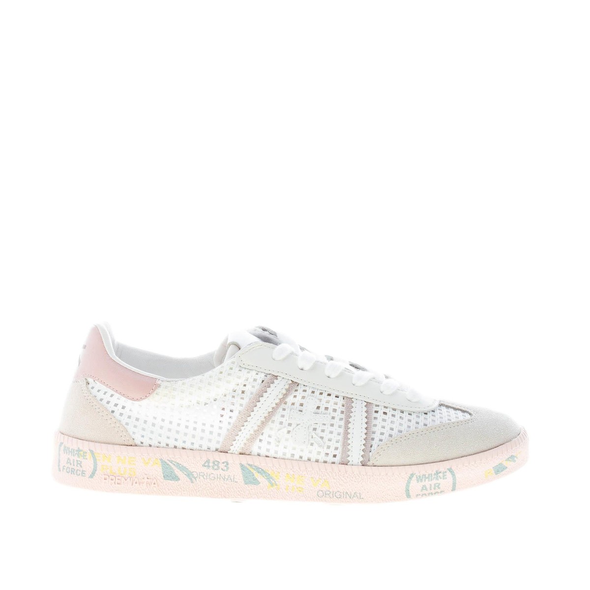 スニーカー PREMIATA Women Sneakers MOERUND7467 White PREMIATA women shoes White perforated fabric BONNIED 6270