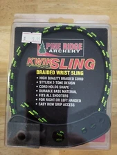 Pine Ridge Archery KwikSling Braided Wrist Sling, Lime Green