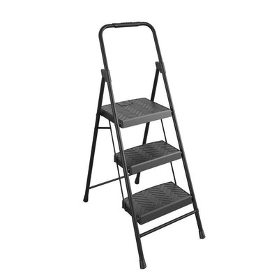 Cosco 53.54 '' H X 18.5 '' W X 2.36 '' D 300 lb. capacity 3 step Steel Step Stool