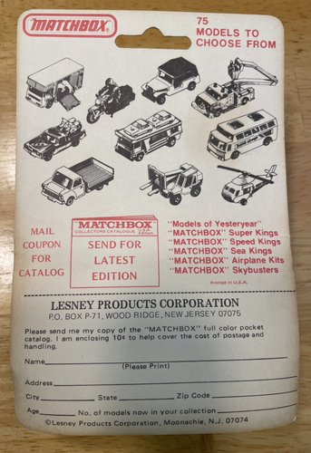 Matchbox Lesney 1971 Superfast No. VI Lady Bug - Sealed on Orig. Card Die Cast - Picture 15 of 15