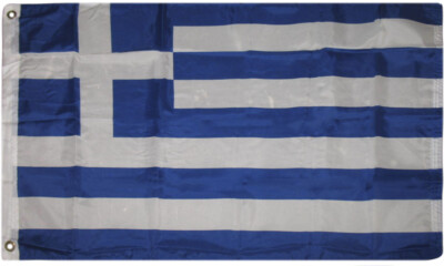 2x3 Greece Greek SuperPoly Flag 2'x3' House Banner Grommets 100D