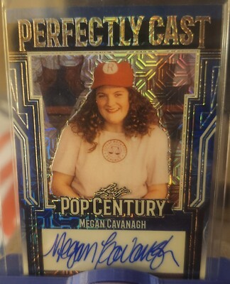 2023 Leaf Pop Century Perfectly Cast Megan Cavanagh Auto 9/12 Blue Mojo