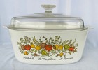 Vintage Retro Corning Ware Spice of Life 5L Casserole Dish w/Lid