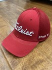 Titleist FJ FootJoy Pro V1 Stretch Fit Golf Hat Cap Fitted Unisex L/XL, Red — photo 2