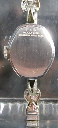 Vintage Ladies Stem Wind "Elgin" Wrist Watch 10K Rolled & Plated Bezel & 6 1/4" - Picture 4 of 4