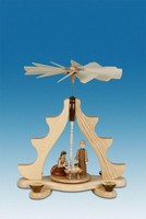 Kleine Pyramide Christi Geburt Natur HöHe 36Cm NEU Weihnachtspyramide Erzgebirge