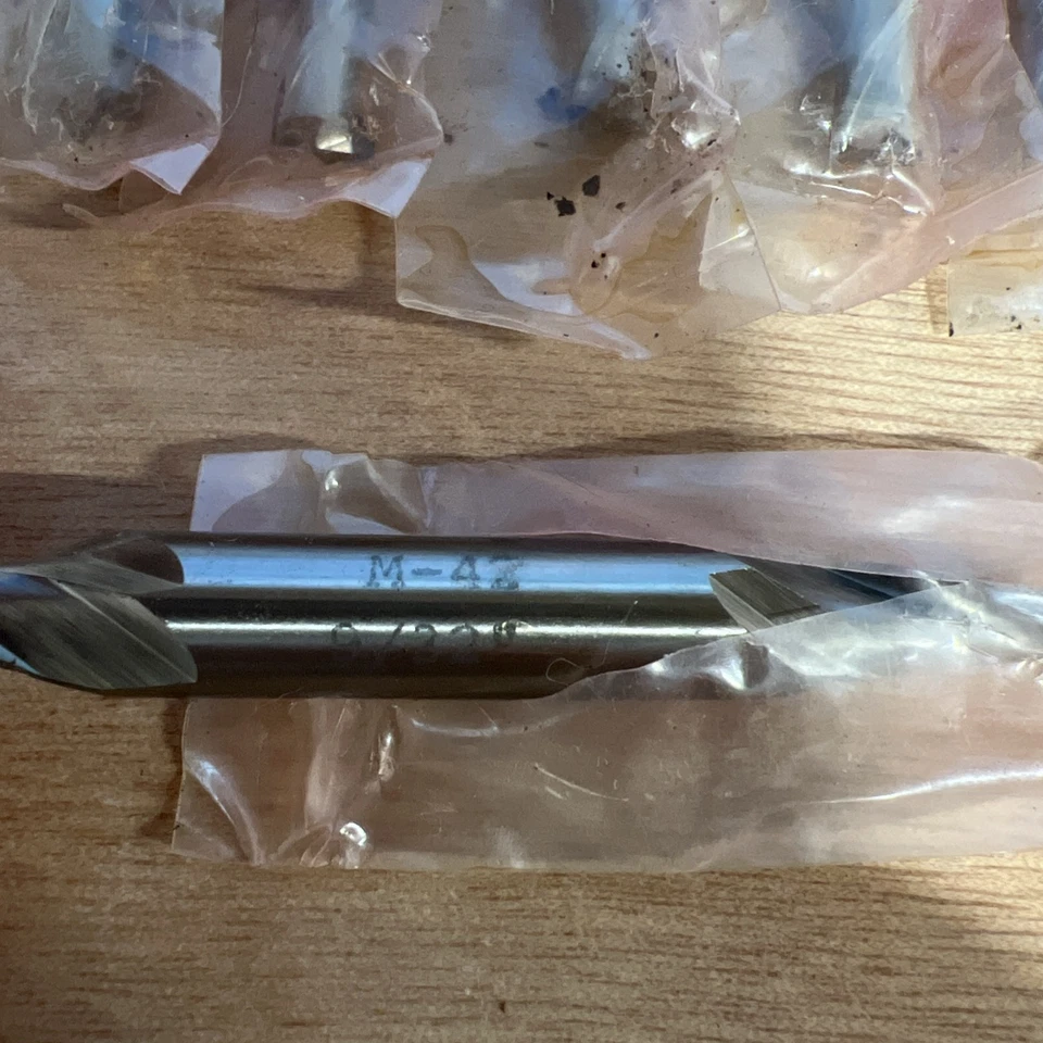 "Fresino de extremo M-42, 9/32"" de diámetro broca de fresado de doble extremo (lote de 8 brocas) NUEVO Foto 3 de 4