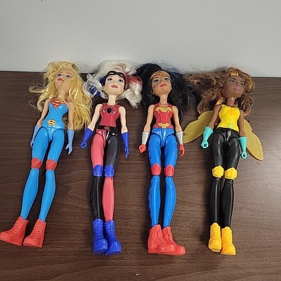 DC Comic Super Hero Girls Lot 4 Super Girl Quinn Wonder Woman Bumble Bee