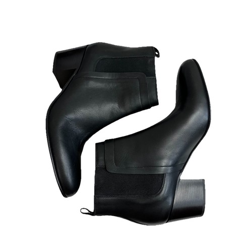VINCE Boots 8.5 M Black Hallie Leather Ankle Chelsea Bootie Women’s NIB $395