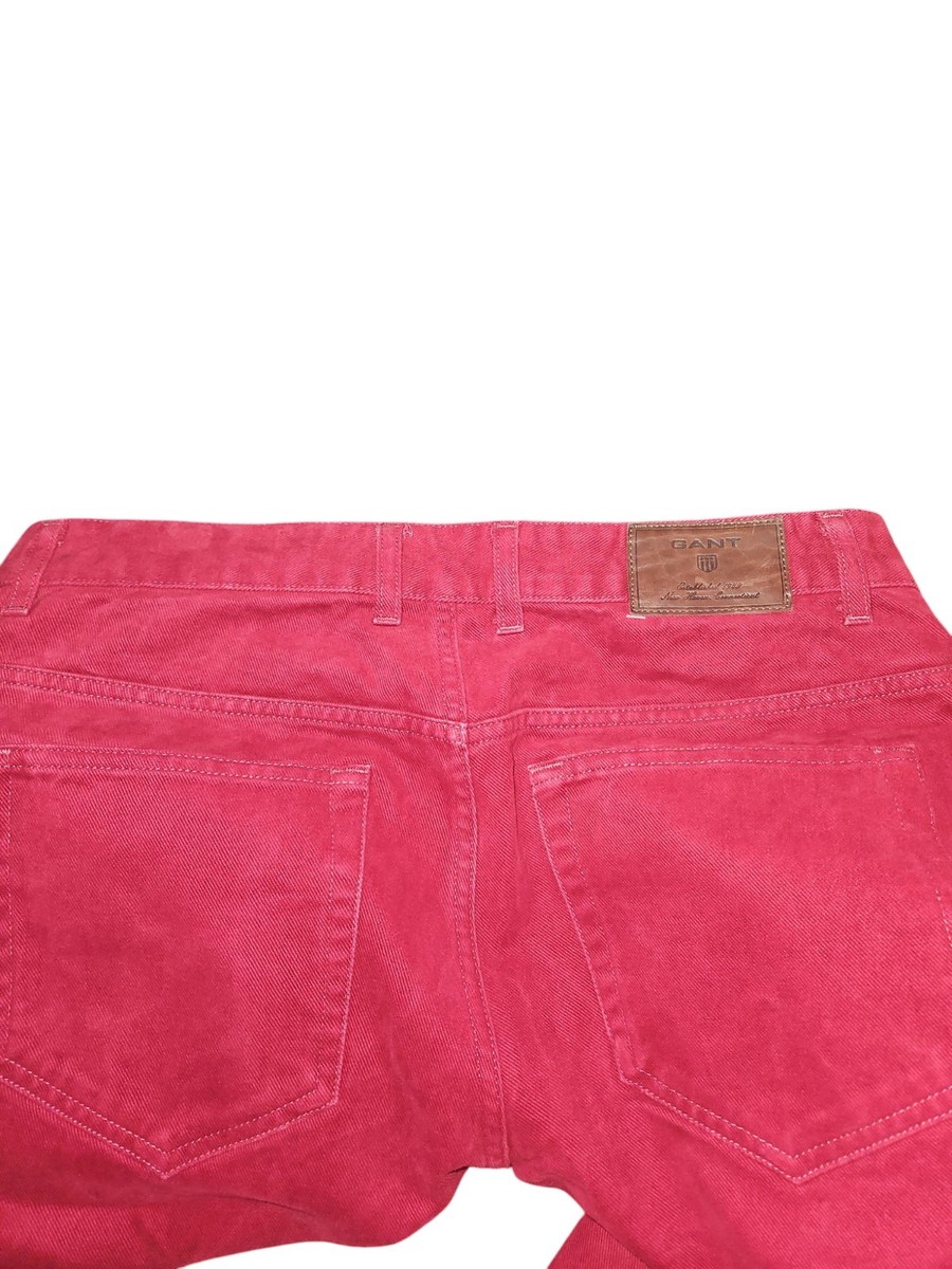 Gant Mens Jason jeans straight leg red 34W 32L View 3
