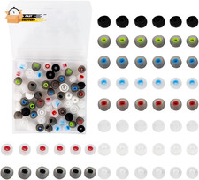 60PCS Earbuds Replacement Tips Silicone, Ear Bud Replacement Pieces Silicone, S