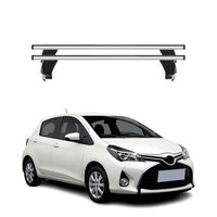Menabo DachträGer GrundtäGer FüR Toyota Yaris 2011-2019 50Kg Alu Silber 2 Tlg