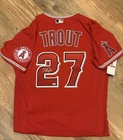 Mike Trout Autographed Signed Nike Authentic Red Jersey MLB COA