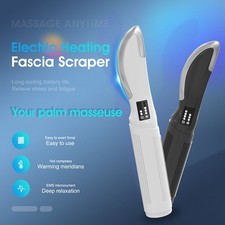 Electric Heated Fascia Knife Scraper Gua Sha Muscle Massager 5Level Rechargeable