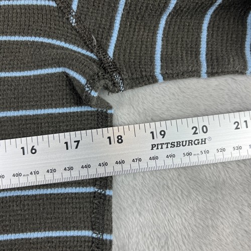 Vtg Abercrombie & Fitch Muscle Waffle Shirt Men M Long Sleeve Knit Striped EUC - Picture 12 of 12
