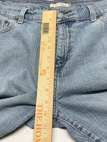 Levis 515 Denim Blue Jean Shorts Jorts Size 14 34x10 Retro Y2K 2007 Flap Pockets - Picture 15 of 17