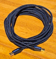 Pangea Audio Premier USB Cable - USB A to USB B (5 Meters)