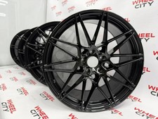 BMW 20" inch 666M Style Gloss Black Alloy Wheels 5x120 1/2/3/4/5/ series