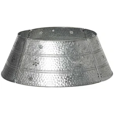 HOMCOM Christmas Tree Collar, Steel Tree Ring Skirt, Home Xmas Decoration for Ch