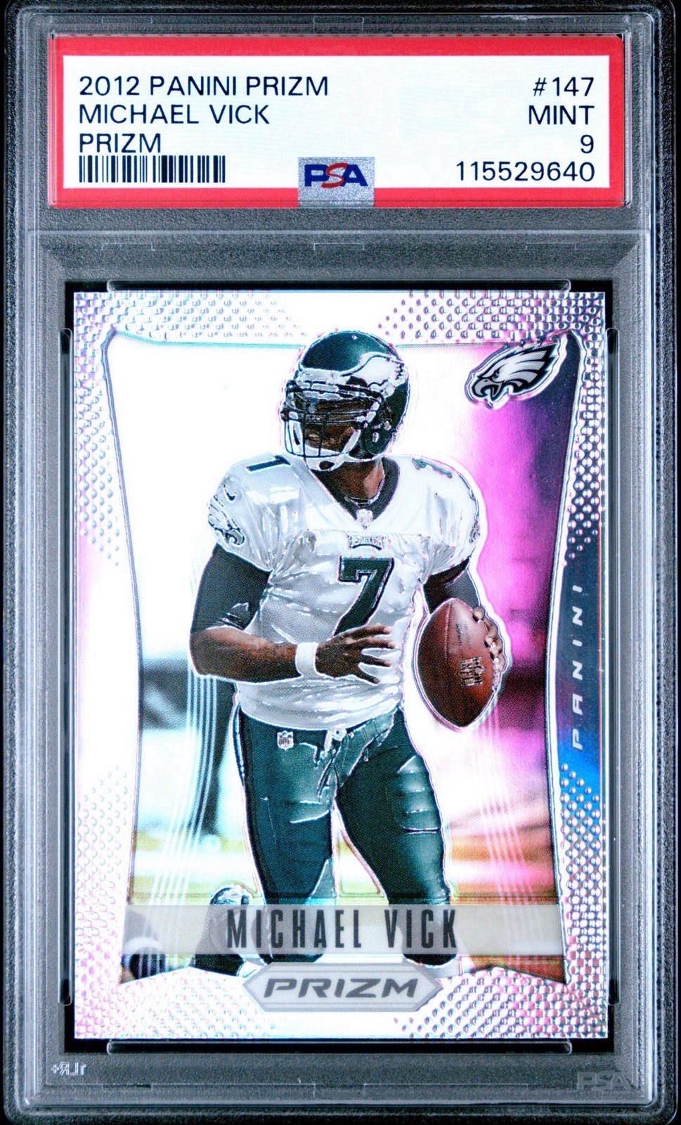 2012 Panini Prizm Silver Prizm Michael Vick #147 PSA 9 Eagles