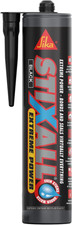 Stixall Black Adhesive Sealant 290ml Waterproof Strong Grab Multi Use