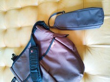 Skip Hop Gray Diaper Bag Tote Messenger Crossbody w/ Changing Pad Pockets