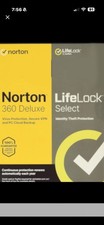 LifeLock With Identity Advisor Norton 360 Deluxe  6 Months / 3 Devices 