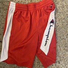 CHAMPION KIDS Size Large - 14-16 Red Athletic Shorts with Pockets - EUC