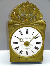 -MOUVEMENT MENSUEL PENDULE COMTOISE 1 MOIS XIXe 30 JOURS cadran