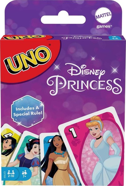Mattel Games UNO Disney Princesses Card Game For Kids & Family, Them (Us Import)-image