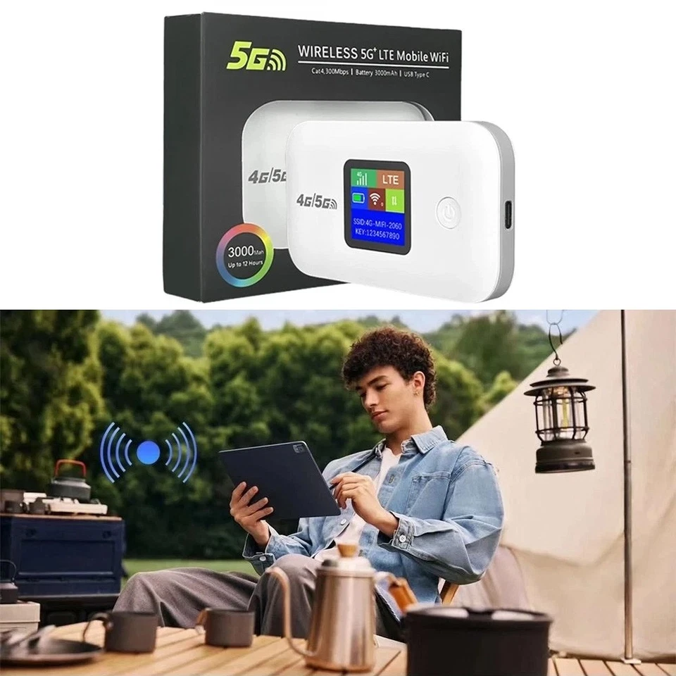 4G 5G Mobiler Hotspot,Tragbares WLAN,Mobiles Internet LTE Router für Travel,WIFI - Bild 3 von 4