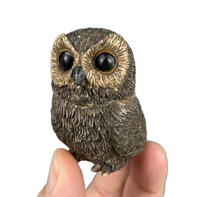 Harmony Kingdom Pot Bellys Owl Figurine Lot of 4 Trinket Boxes