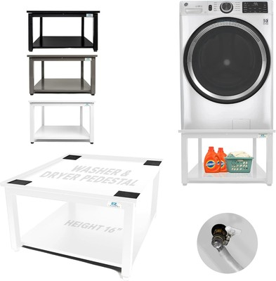 #ad #ad EZ Laundry Universal White Pedestal 27” Wide for LG Samsung GE Washer Dryer $209.99