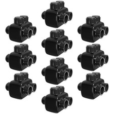 10 Pack - Insulated Wire Connector 2 Port Dual Side Entry for 1/0-14 Wire Ran...
