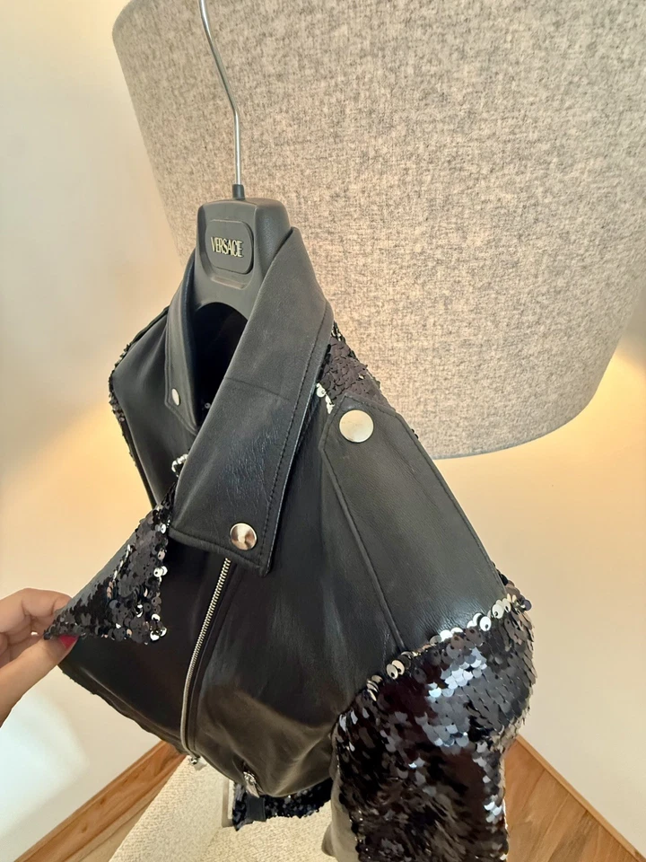 LEATHER jacket women . Anna Rock Milano - Bild 2 von 4