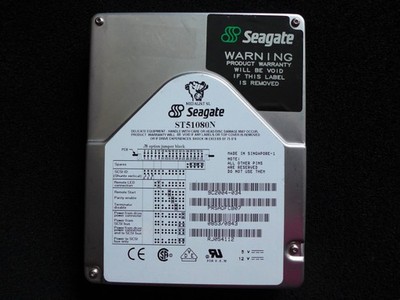 100% Original Seagate ST51080N SCSI HDD DOS Server Festplatte 1GB