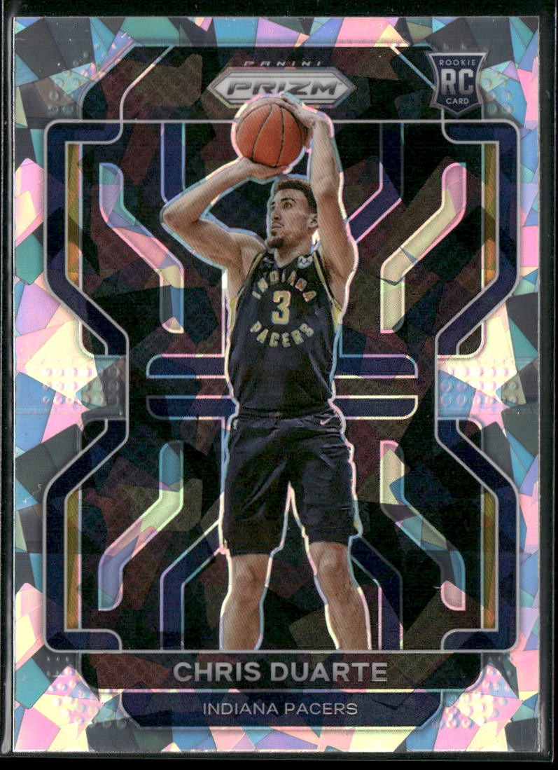 Chris Duarte 2021-22 Panini Prizm #315 RC #315 Ice Prizm Indiana Pacers