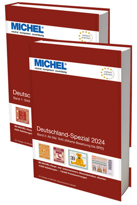 MICHEL Briefmarken Katalog Deutschland-Spezial-Set 2024 - Band 1 und Band 2 NEU