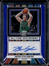 2022-23 Panini Contenders Optic Brian Scalabrine All Time Auto Blue #/75 Celtics