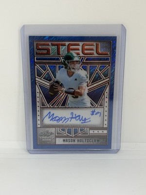 2025 Leaf Trinity - #SA-MH2 Mason Holtzclaw Blue Shimmer Steel 1/1 Auto