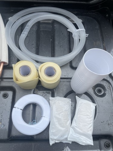 Prolunga tubo aria condizionata 50 piedi 1/4" e 3/8" doppio isolamento rame - Foto 3 di 5