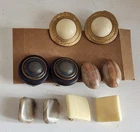 Vintage Bakelite Clip-On Earrings Napier  Costume Jewelry 5-pairs Lot5