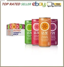 Izze Sparkling Juice, 4 Flavor Variety Pack, 8.4 Fl Oz (24 Count)