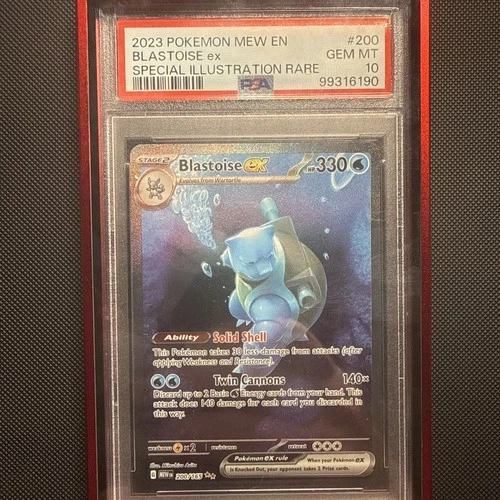2023 POKEMON MEW EN-151 SIR #200 BLASTOISE EX PSA 10 FRESH CERT